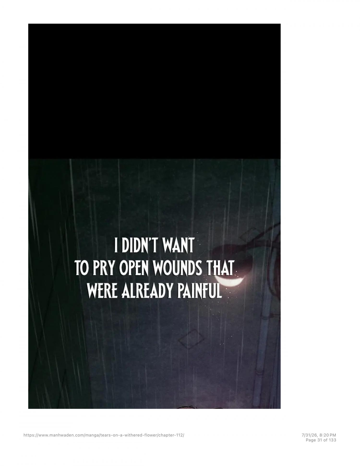 Tears On A Withered Flower - Chapter 112 Page 30
