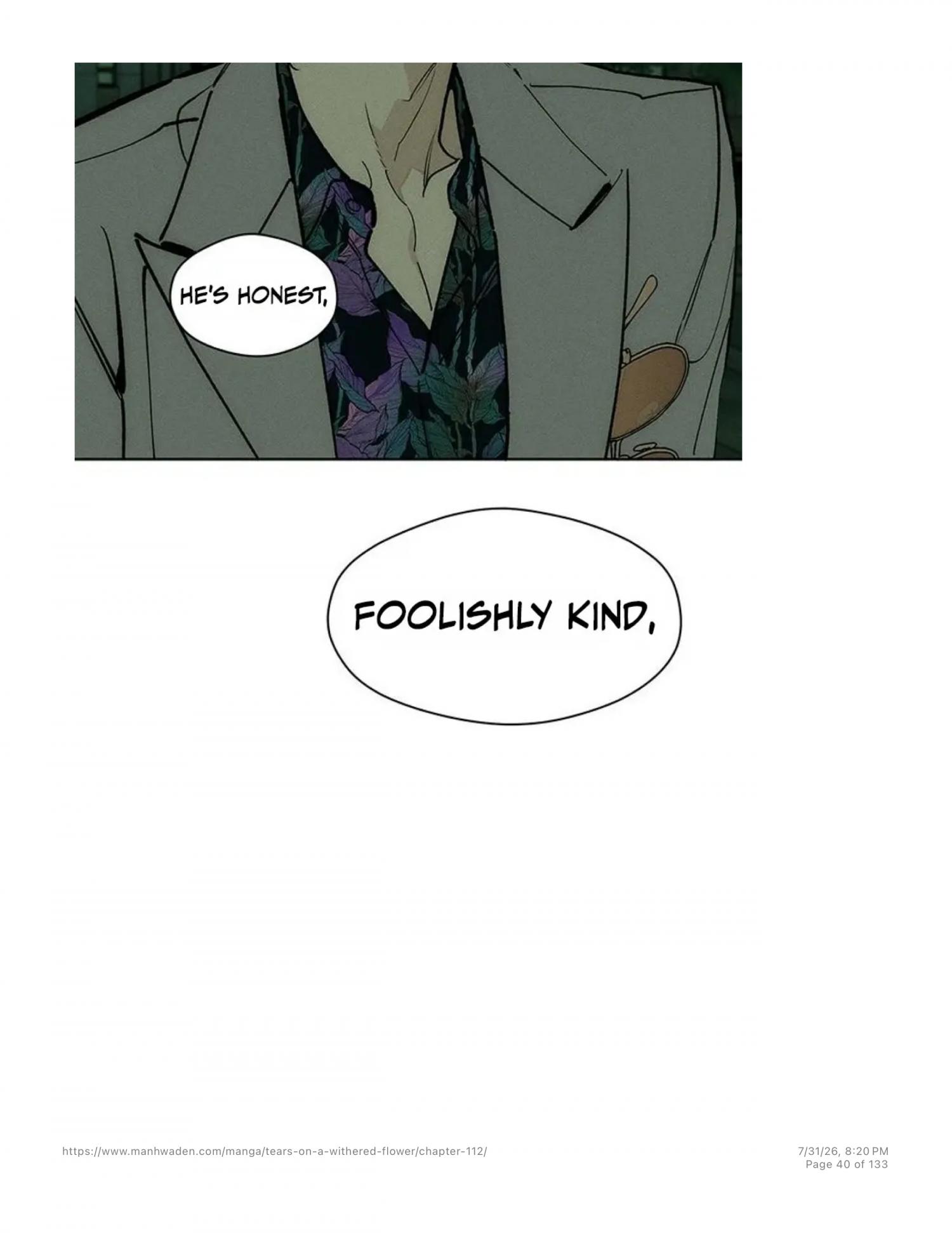 Tears On A Withered Flower - Chapter 112 Page 39