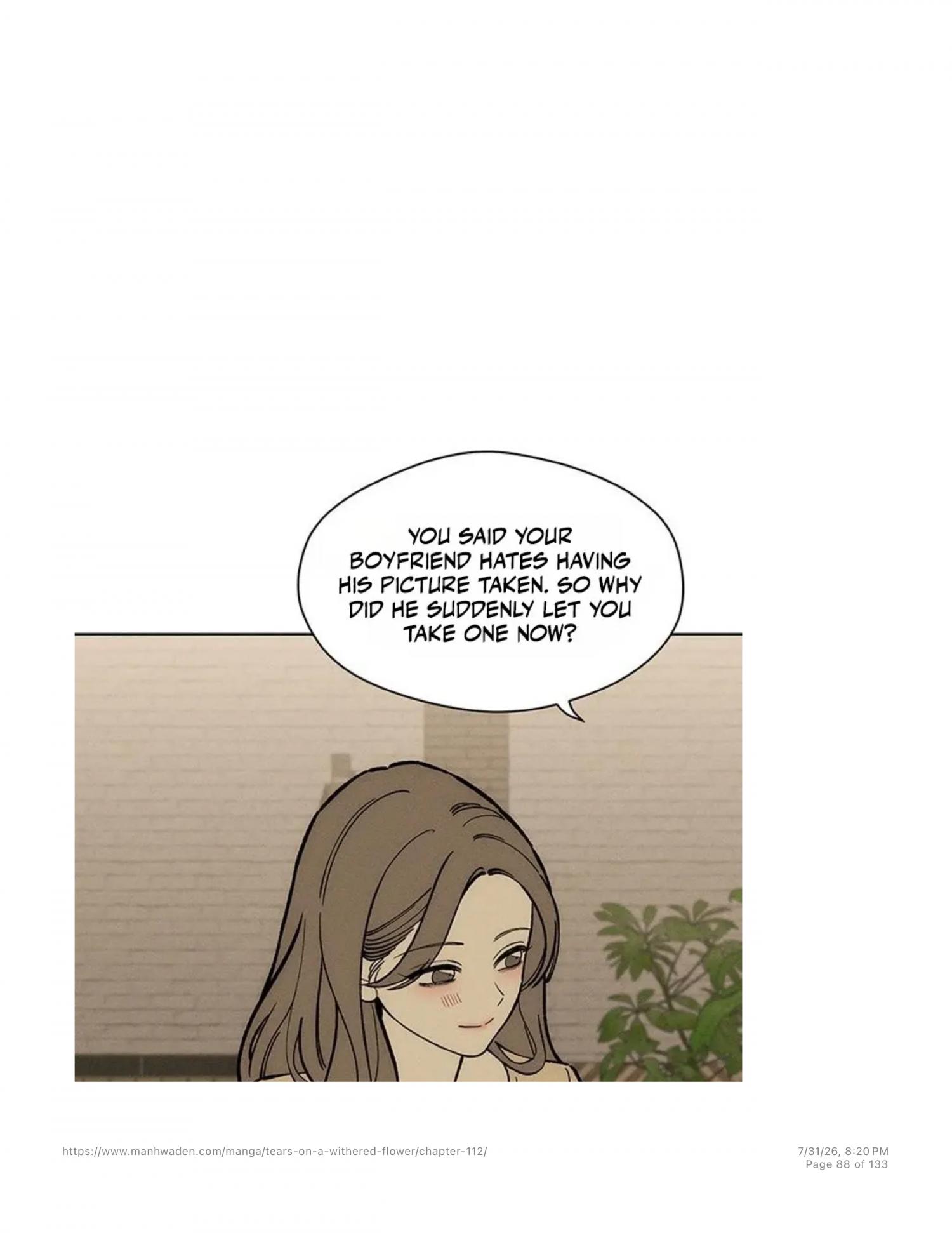Tears On A Withered Flower - Chapter 112 Page 87