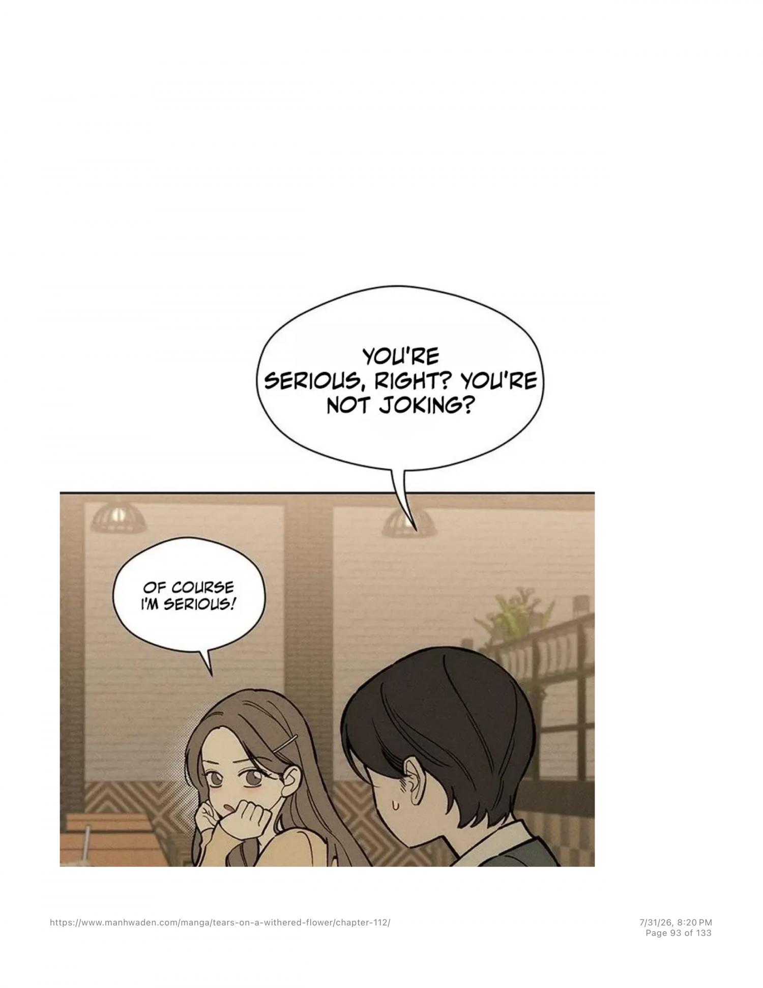 Tears On A Withered Flower - Chapter 112 Page 92