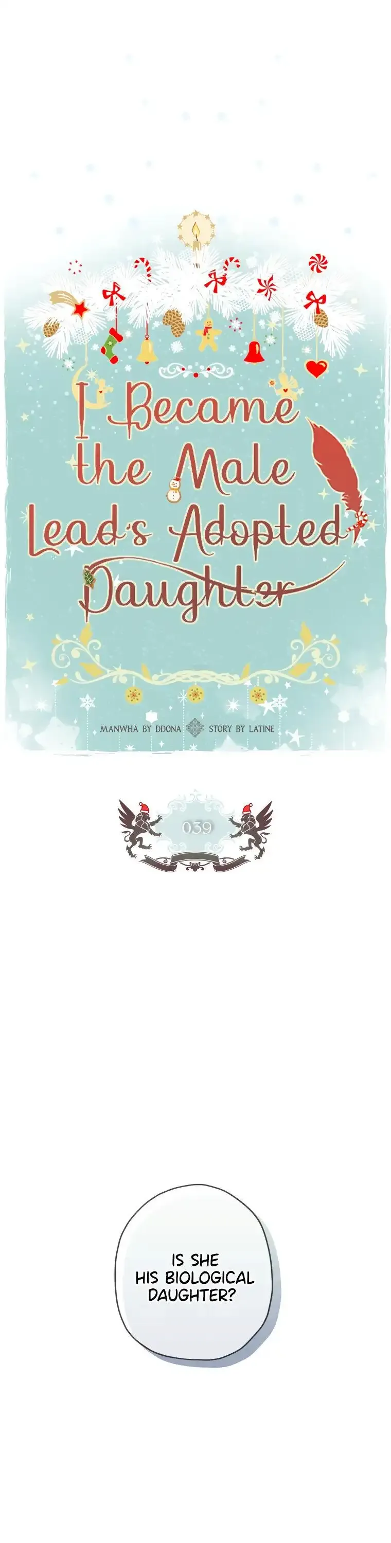 I Became The Male Lead's Adopted Daughter - Chapter 39 Page 1