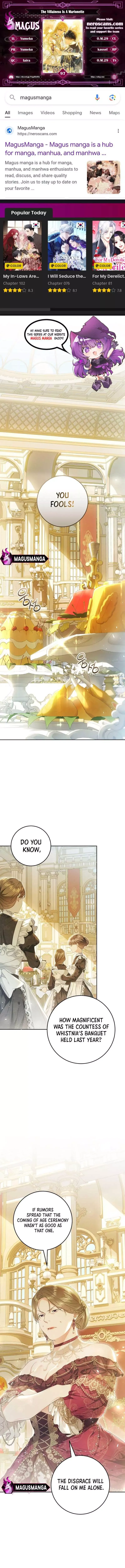 The Villainess Is A Marionette - Chapter 97 Page 1