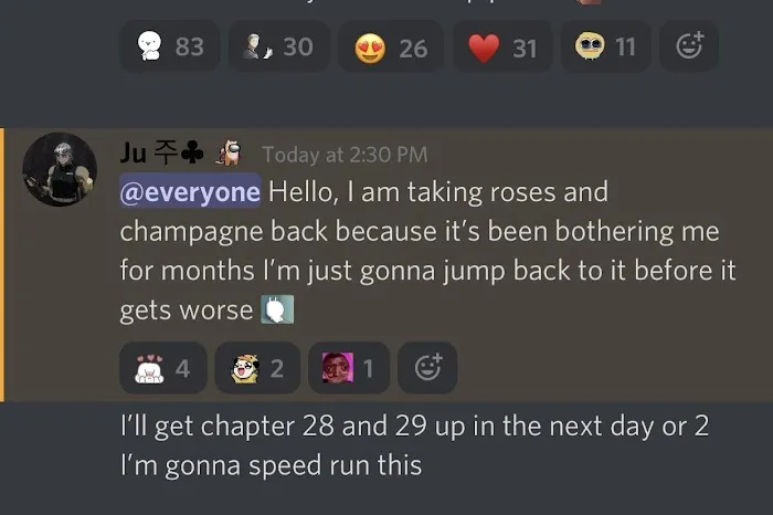 Roses and Champagne - Chapter 27.5 Page 1