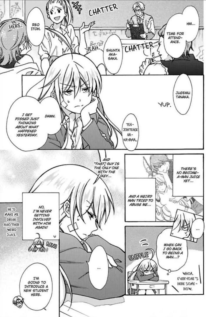 Nyotaika Yankee Gakuen ☆ Ore No Hajimete, Nerawaretemasu. - Chapter 12 Page 1