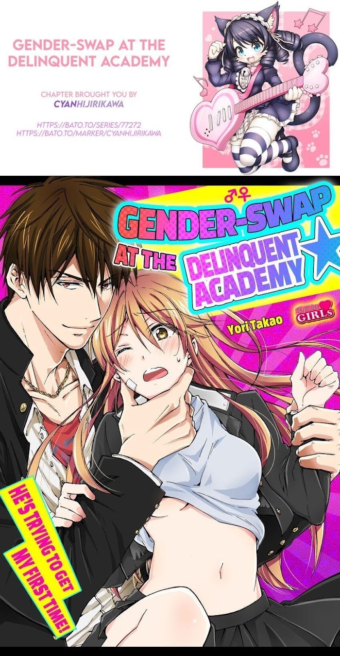 Nyotaika Yankee Gakuen ☆ Ore No Hajimete, Nerawaretemasu. - Chapter 42 Page 1