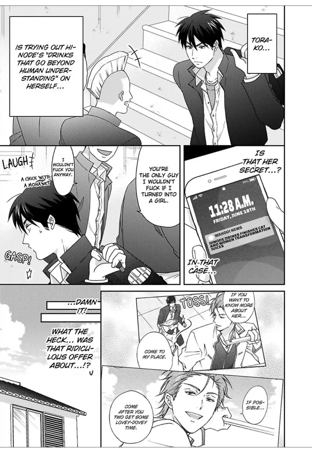 Nyotaika Yankee Gakuen ☆ Ore No Hajimete, Nerawaretemasu. - Chapter 47 Page 4