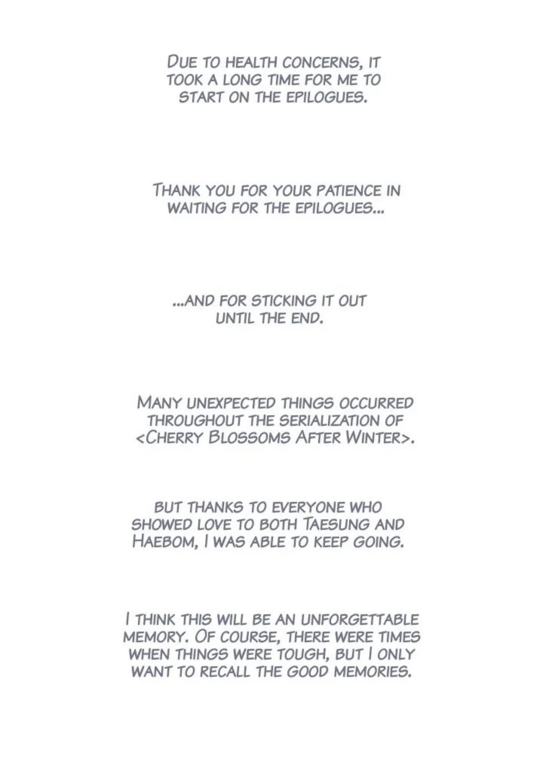 Cherry Blossoms After Winter - Chapter 146.3 Page 3
