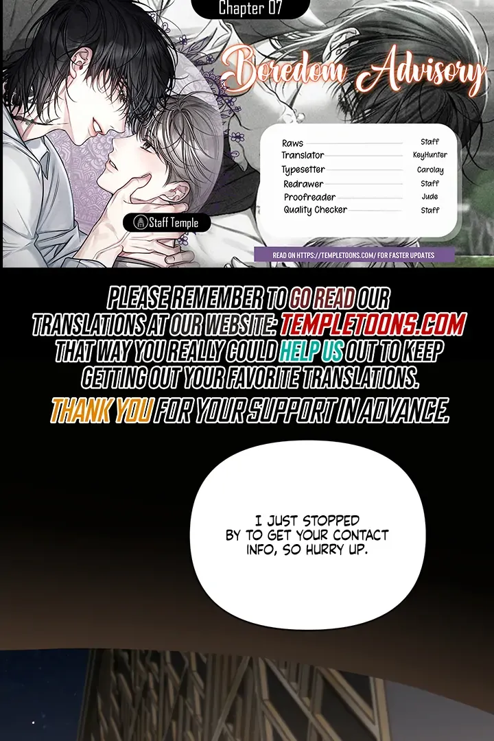 Boredom Alert - Chapter 7 Page 1