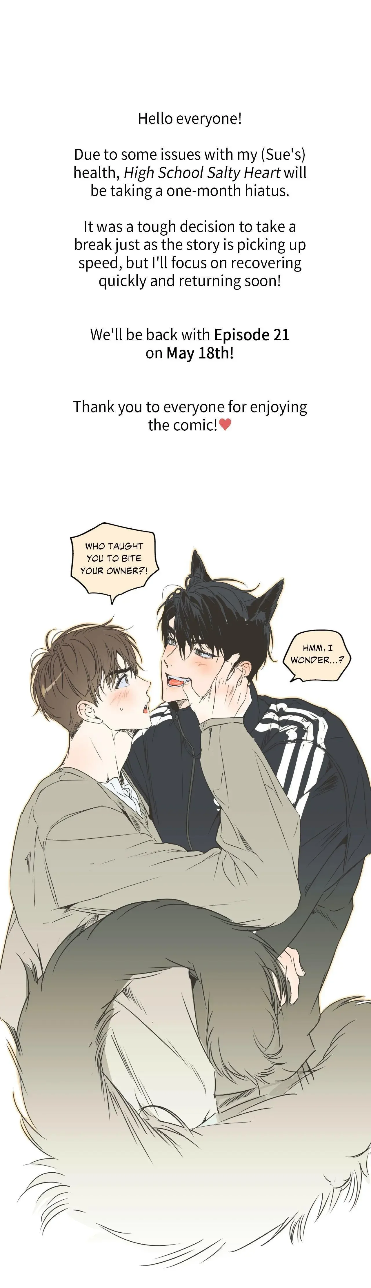 High School Salty Heart - Chapter 20.5 Page 1