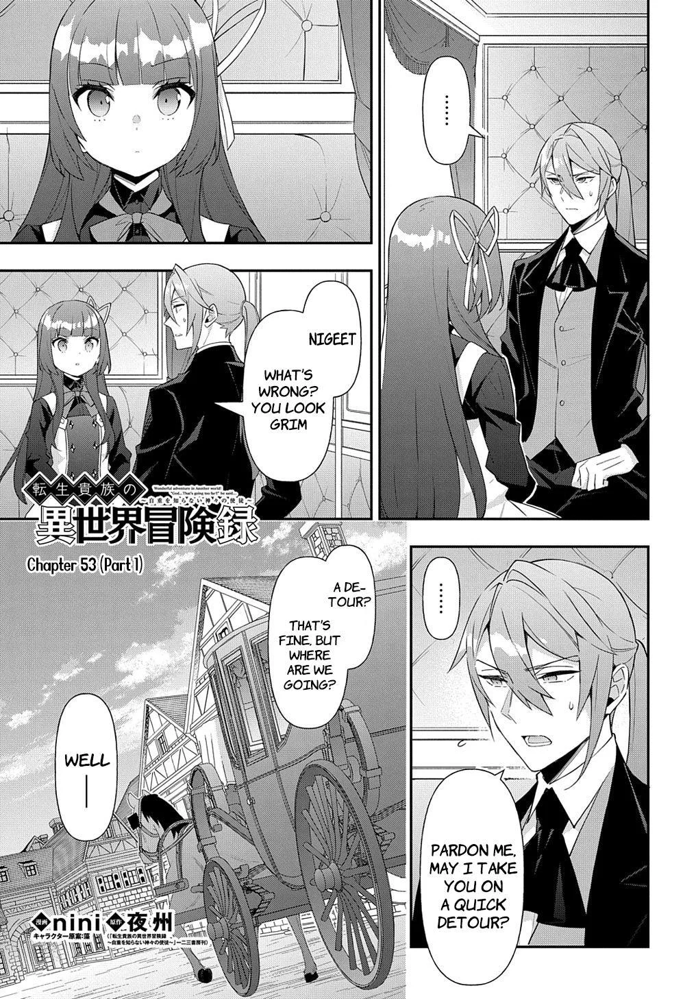 Tensei Kizoku No Isekai Boukenroku ~Jichou Wo Shiranai Kamigami No Shito~ - Chapter 53.1 Page 1