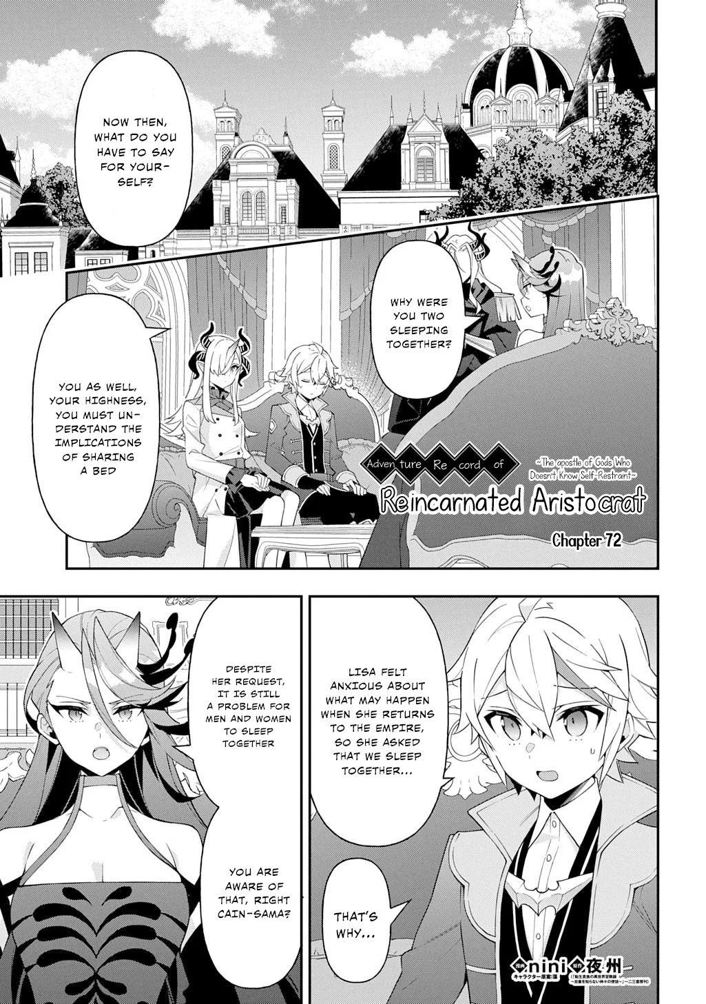 Tensei Kizoku No Isekai Boukenroku ~Jichou Wo Shiranai Kamigami No Shito~ - Chapter 72 Page 1