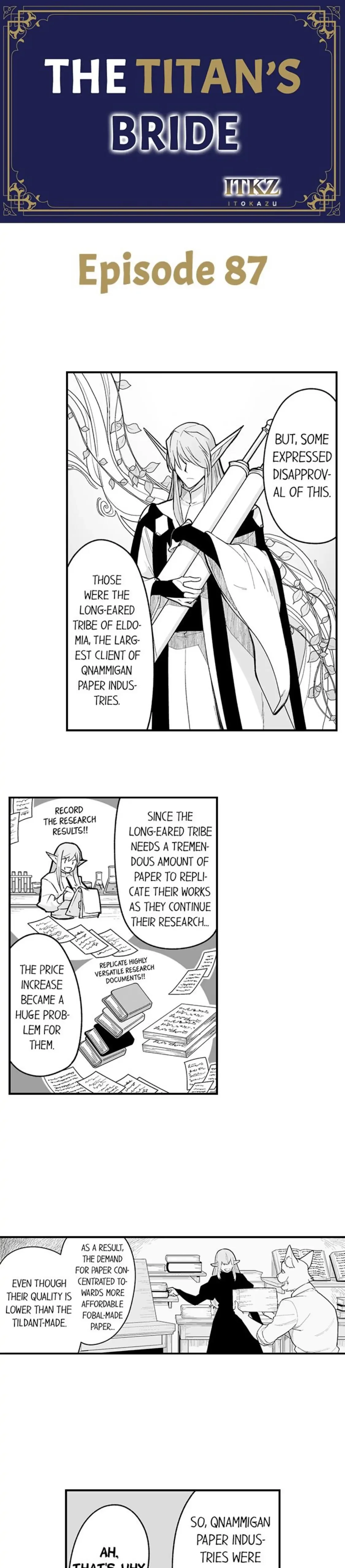 The Titan’s Bride - Chapter 87 Page 1