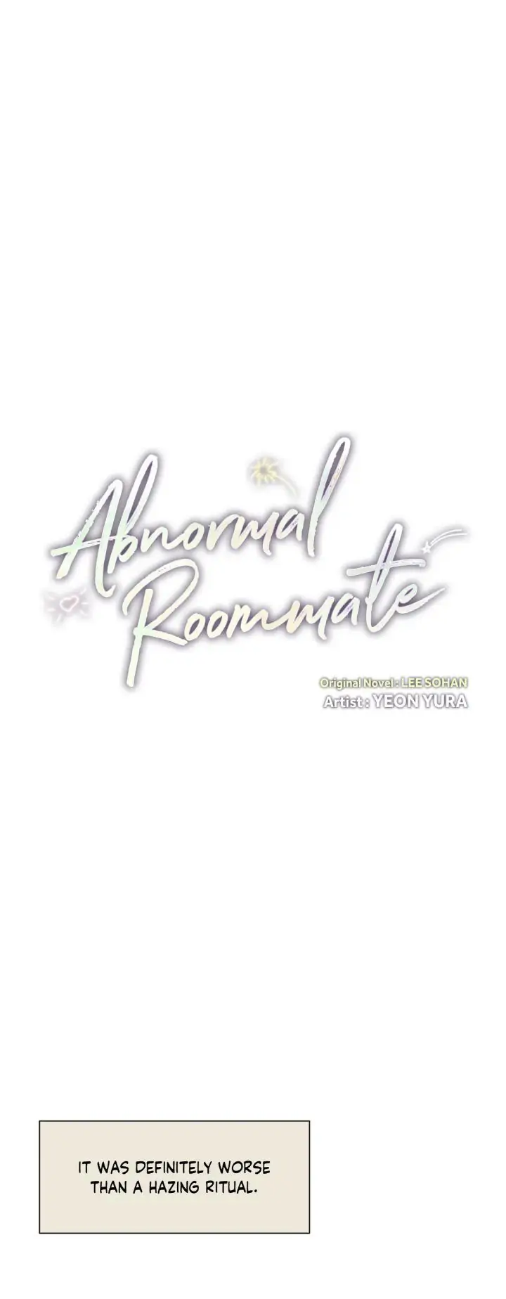 Abnormal Rommate - Chapter 5 Page 3
