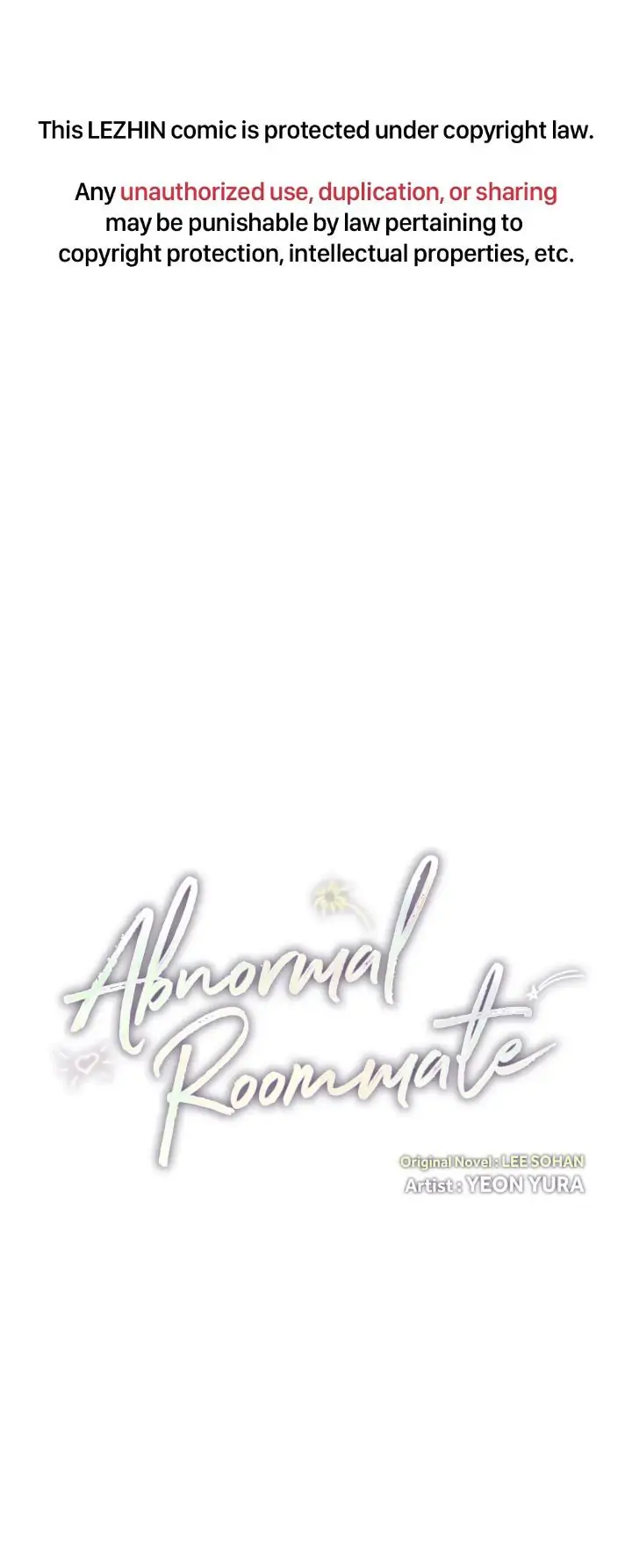Abnormal Rommate - Chapter 8 Page 1