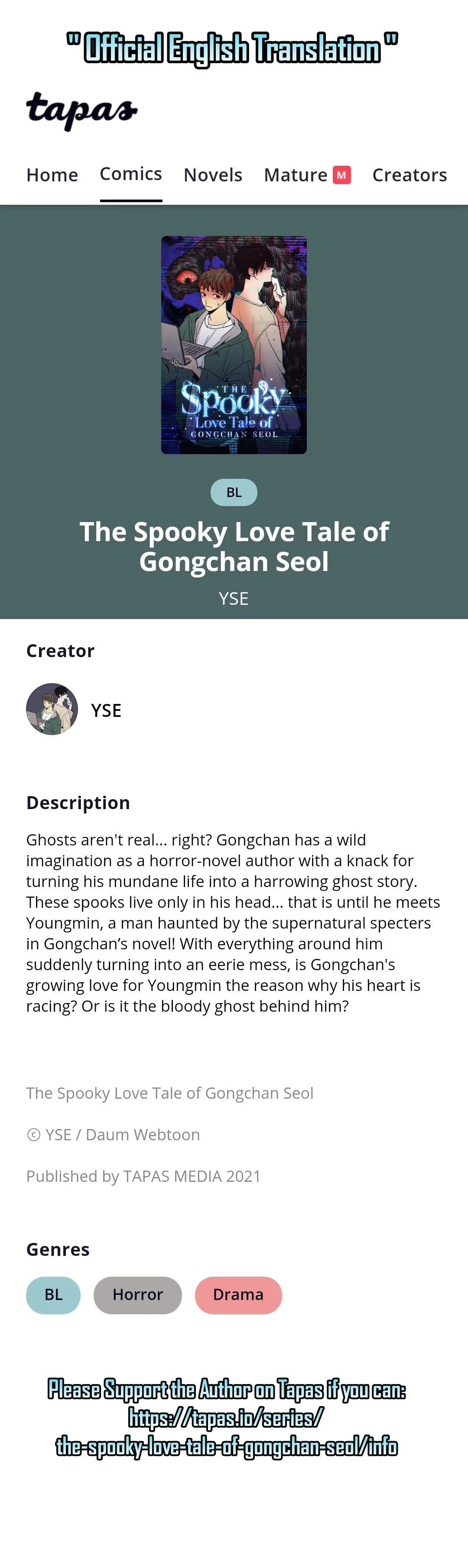 The Spooky Love Tale Of Gongchan Seol - Chapter 6 Page 1