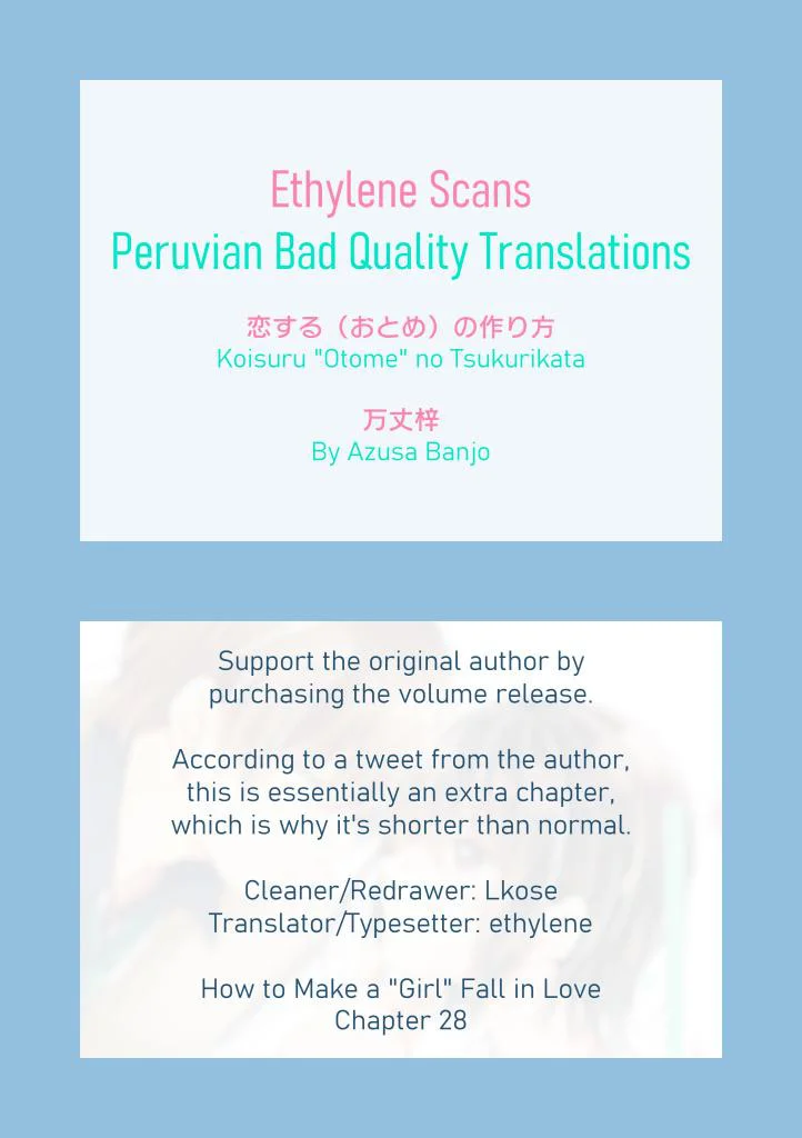 How To Make A “Girl” Fall In Love - Chapter 28 Page 13