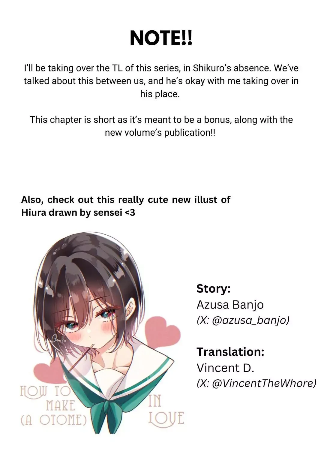 How To Make A “Girl” Fall In Love - Chapter 90.5 Page 1