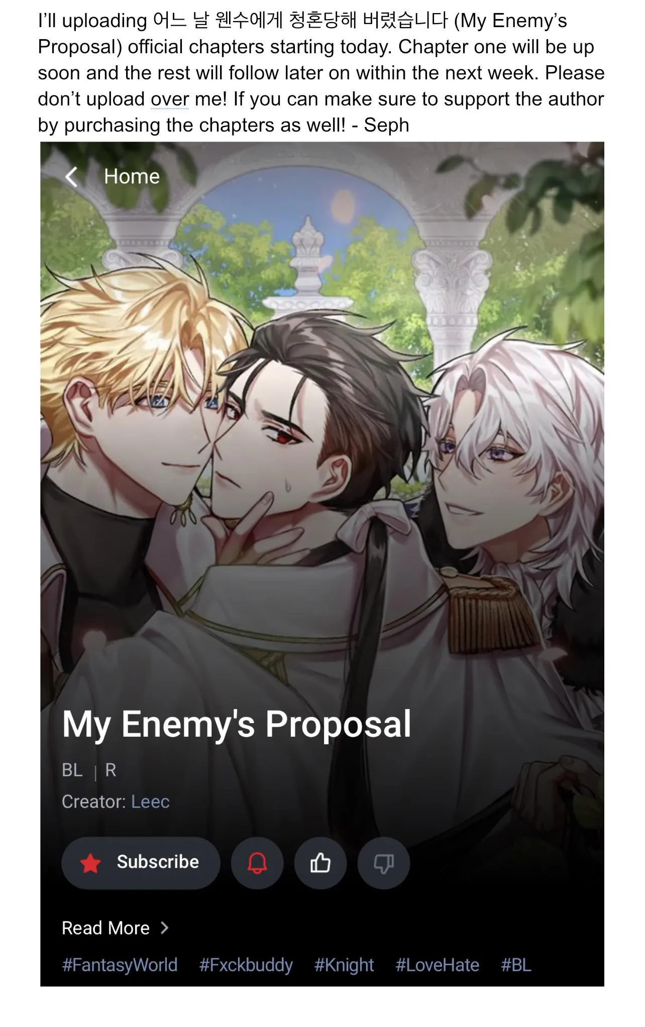 One Day I Was Proposed To By My Enemy - Chapter 2.5 Page 1