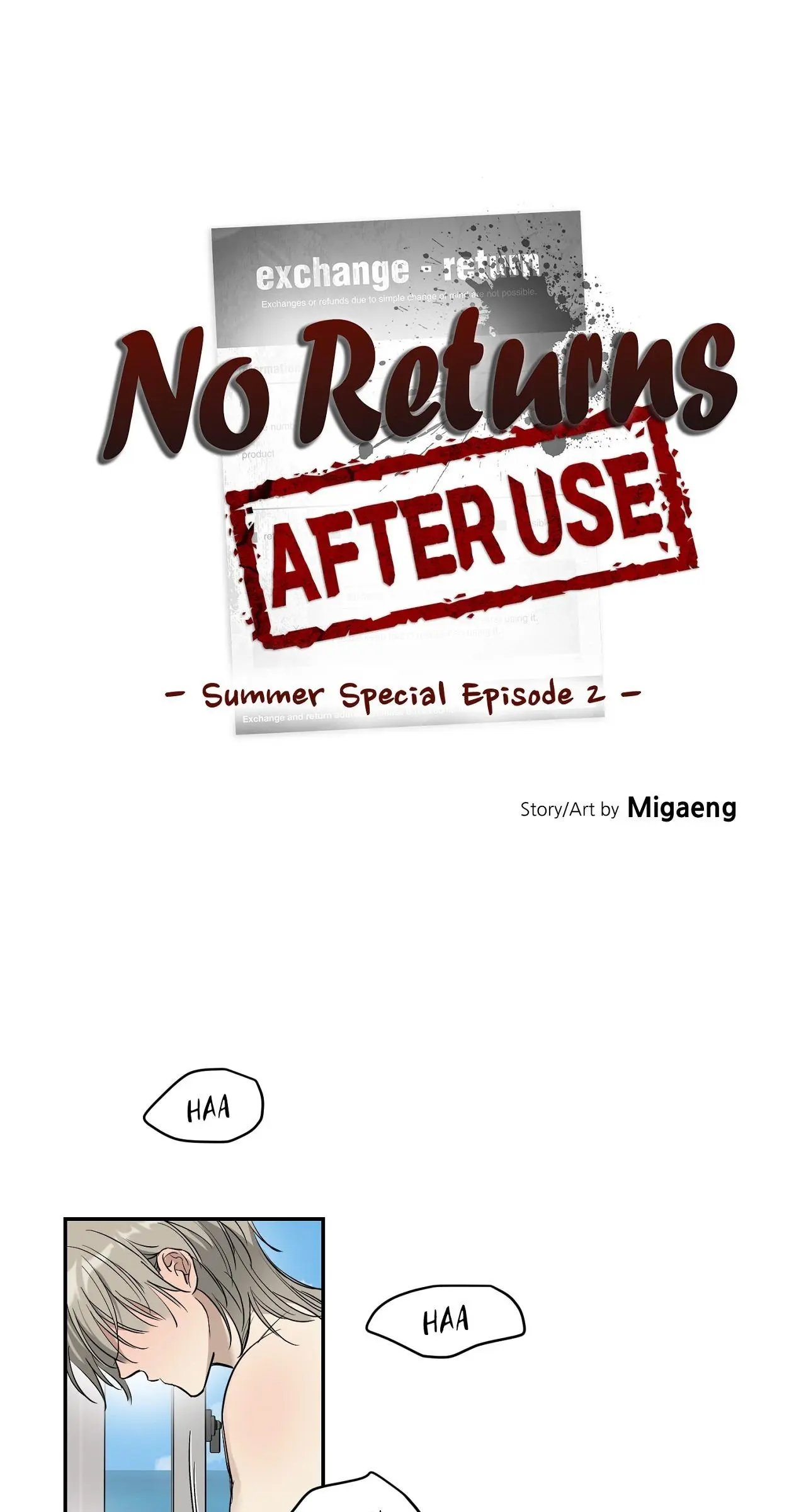 No Returns After Use - Chapter 20.7 Page 1