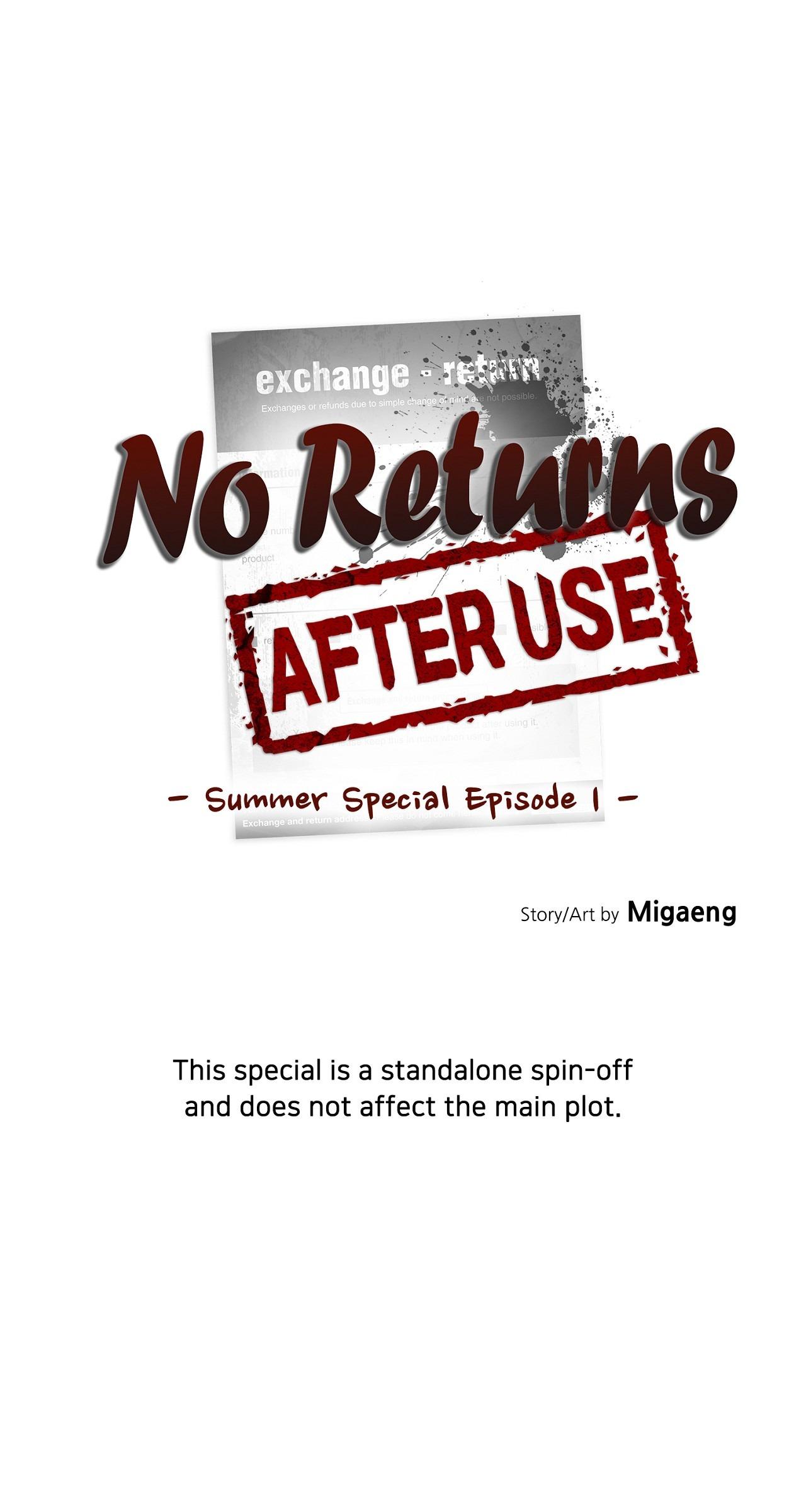 No Returns After Use - Chapter 24.3 Page 1