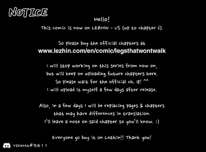Legs Which Cannot Walk - Chapter 17.1 Page 1