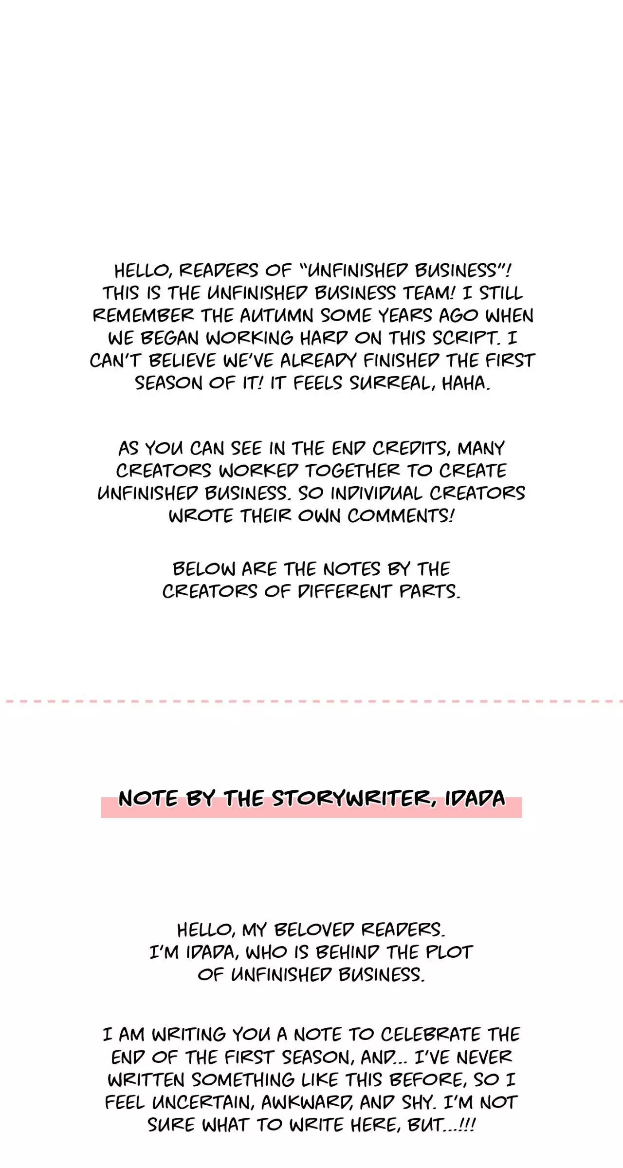 Unfinished Relationship - Chapter 34.5 Page 1