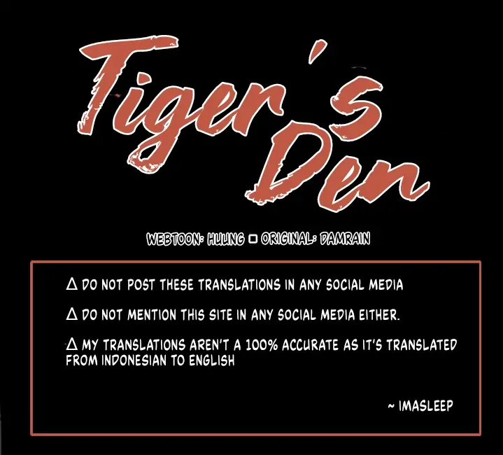 Tiger’s Den 〘Official〙 - Chapter 4 Page 1