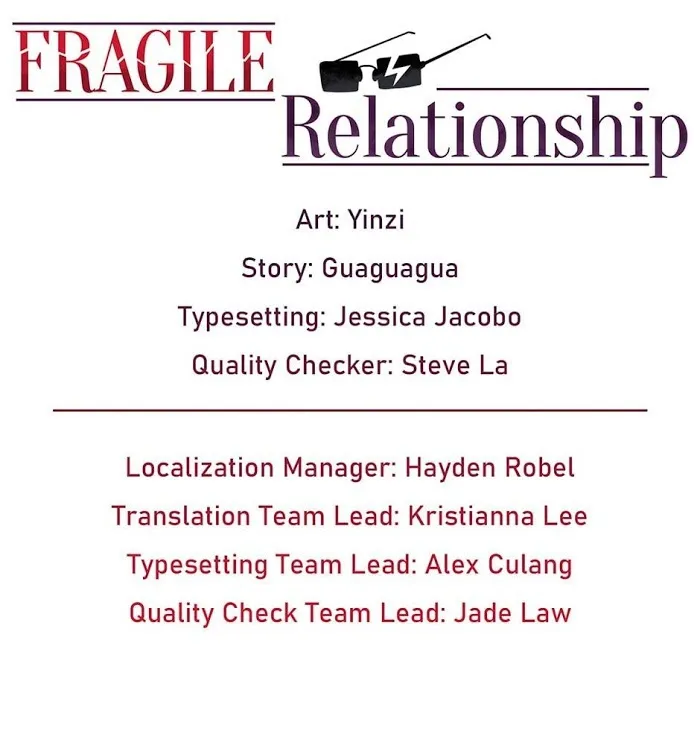 Fragile Relationship - Chapter 39 Page 1