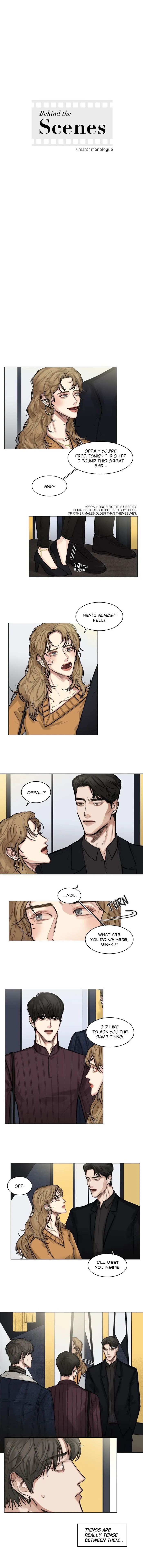 Behind The Scenes (Monologue) - Chapter 8 Page 1