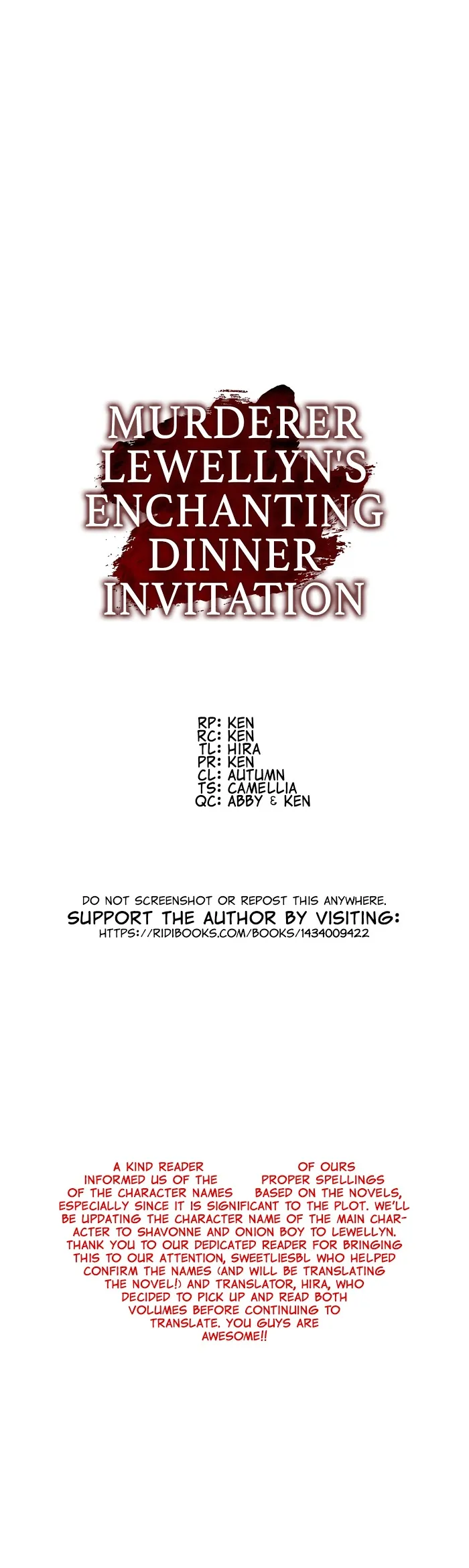 Murderer Llewellyn’s Enchanting Dinner Invitation - Chapter 3 Page 5