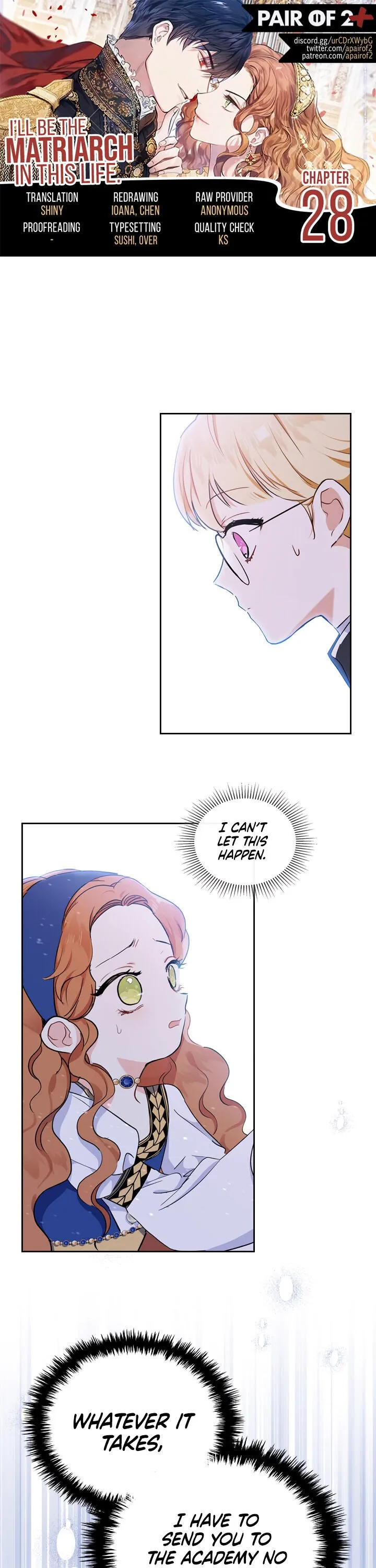 I’ll Be The Matriarch In This Life - Chapter 28 Page 1