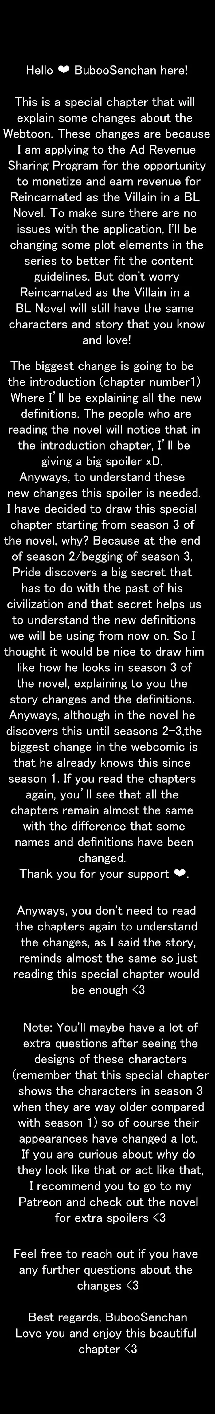 Reincarnated As The Omega Villain In a BL Novel - Chapter 19.1 Page 2