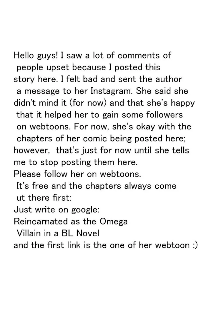 Reincarnated As The Omega Villain In a BL Novel - Chapter 2 Page 1