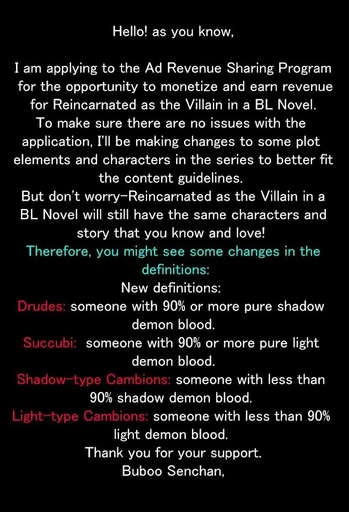 Reincarnated As The Omega Villain In a BL Novel - Chapter 20.1 Page 2