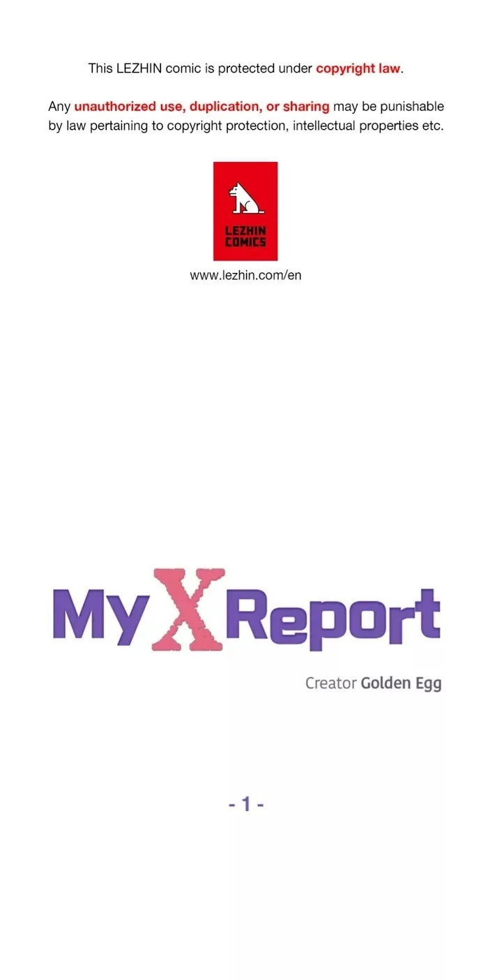 My X Report - Chapter 1 Page 1