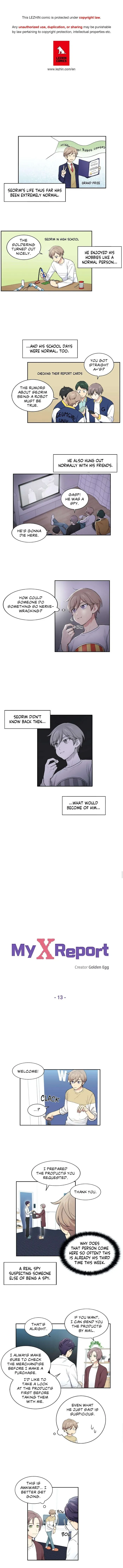 My X Report - Chapter 13 Page 1
