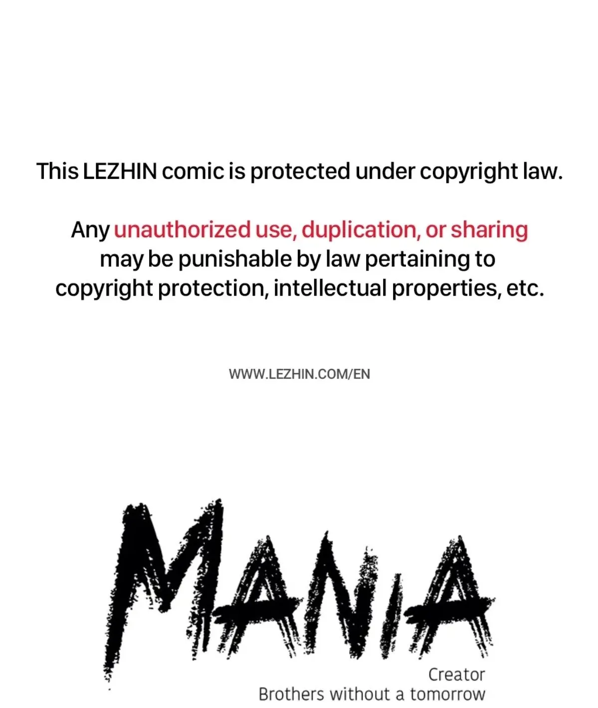 Mania (Official) - Chapter 1 Page 1