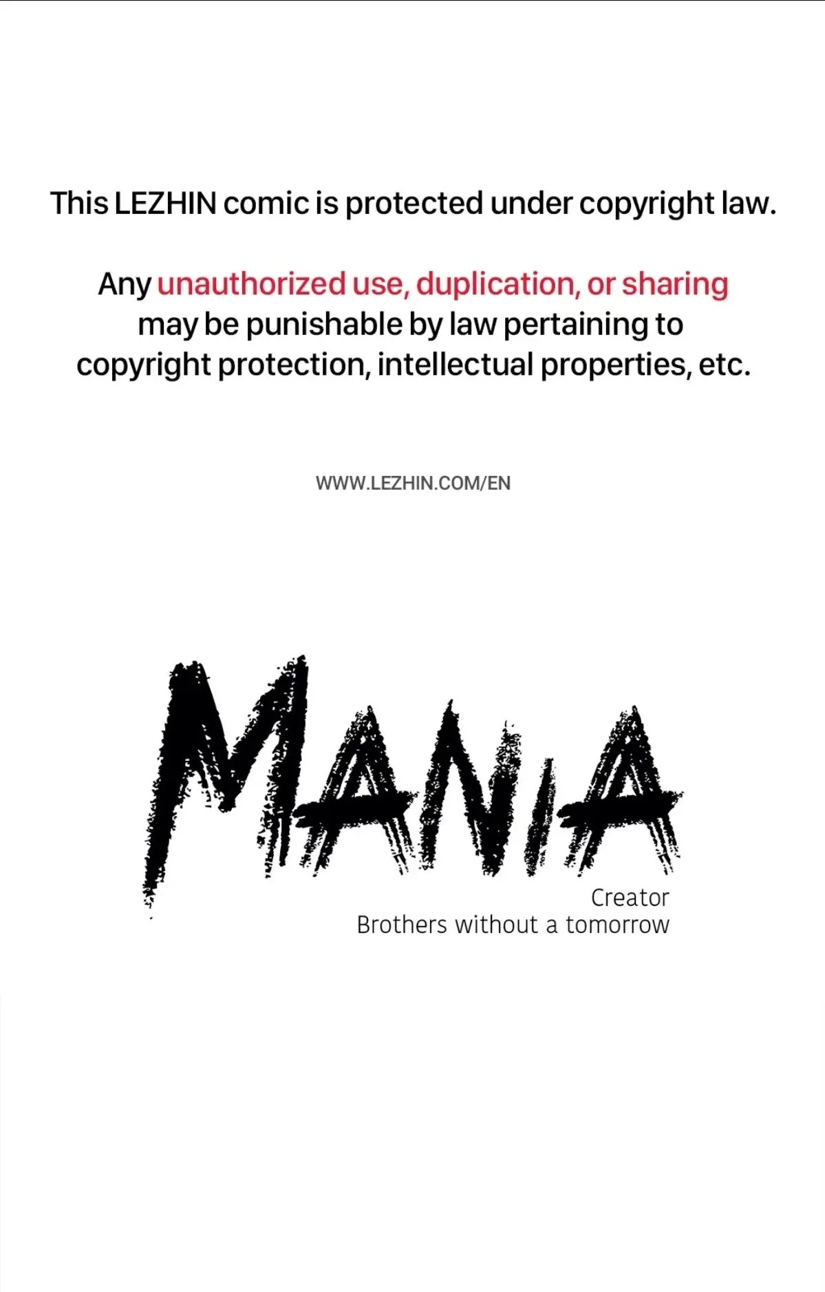 Mania (Official) - Chapter 2 Page 1