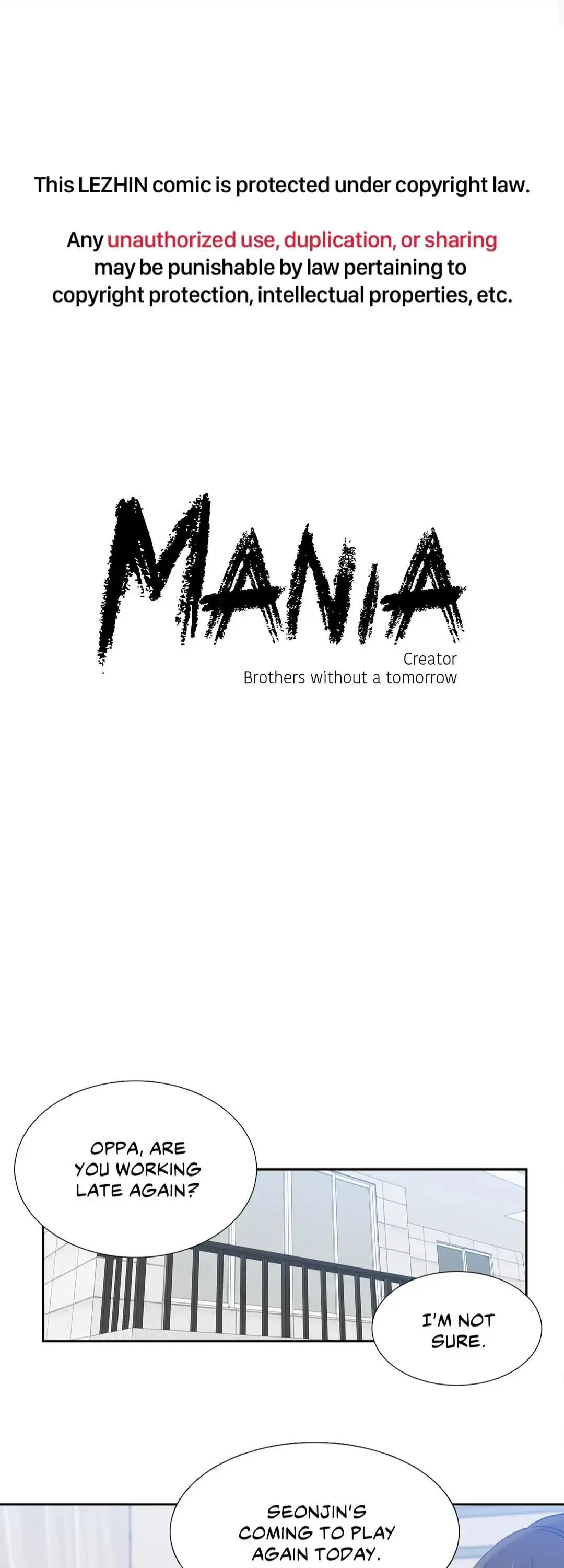 Mania (Official) - Chapter 43 Page 1