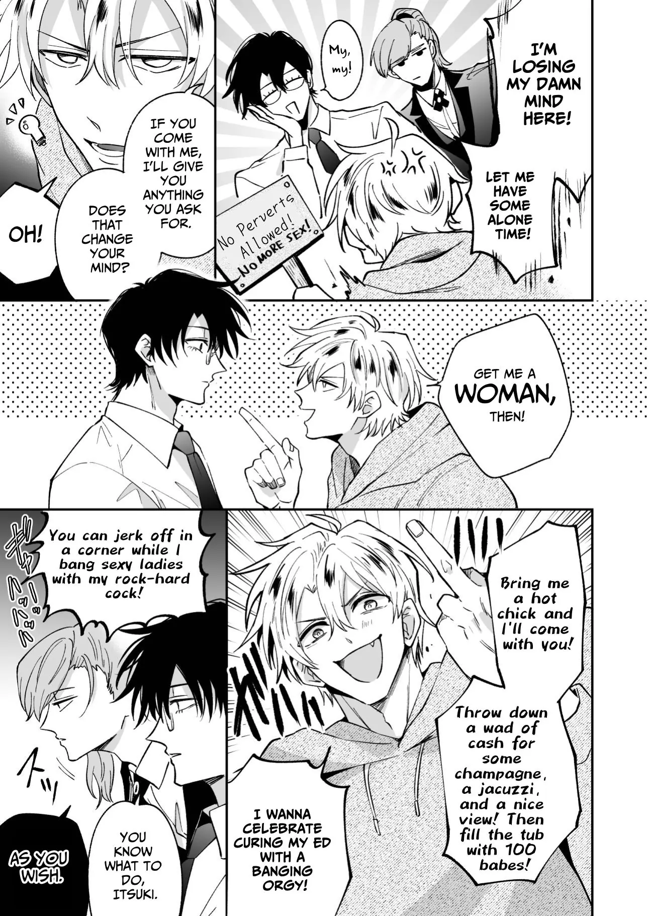 Impotent Ex-Host Playboy Imprisoned for 7 days by a Pervert - Chapter 4 Page 6