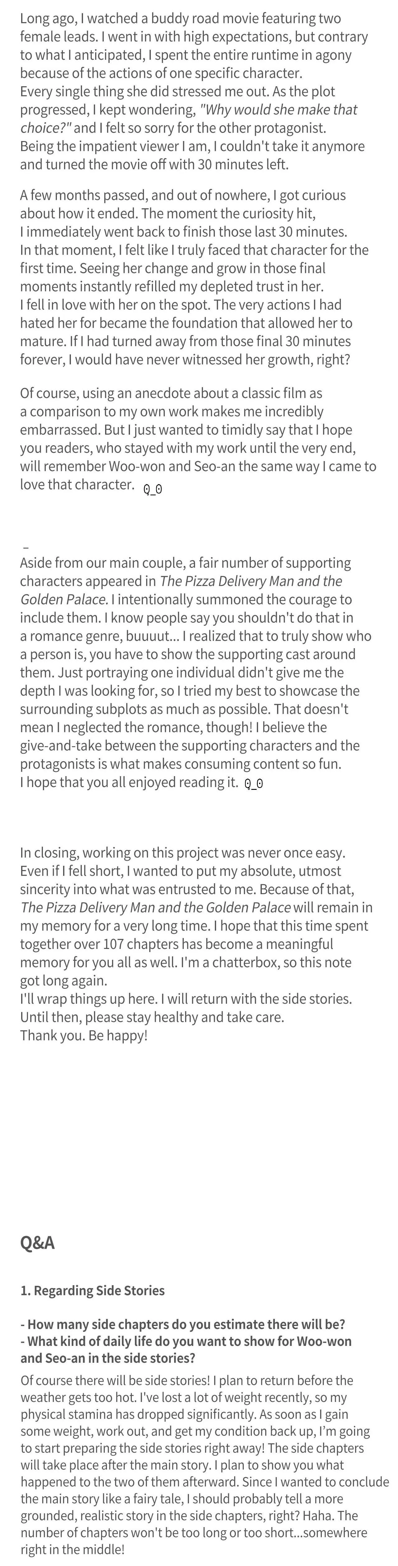 The Pizza Delivery Man and The Gold Palace - Chapter 107.5 Page 5
