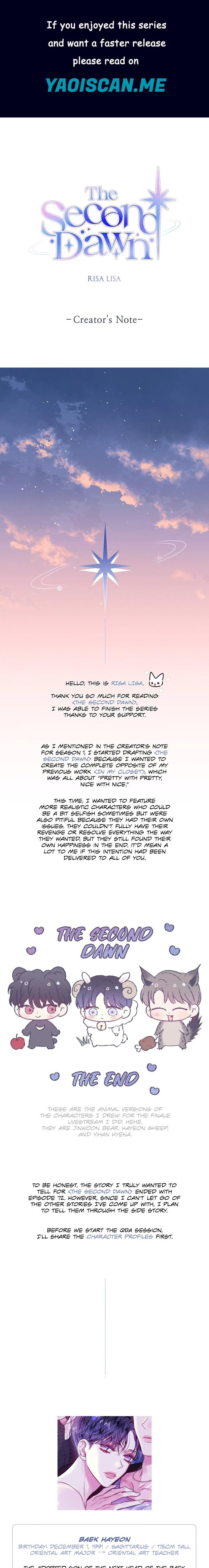 Second Dawn (Uncensored) - Chapter 72.1 Page 1