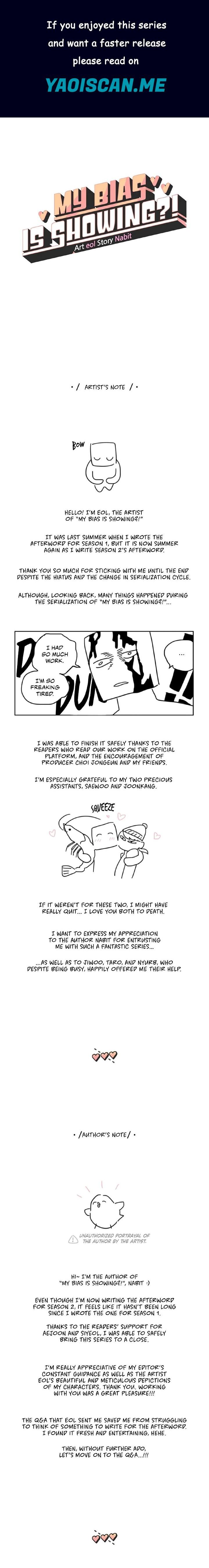 My Bias is Showing?! - Chapter 40.1 Page 1