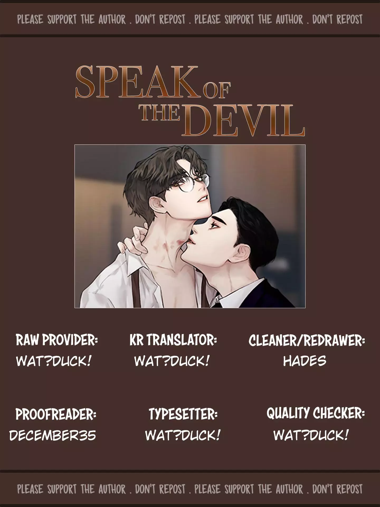 Speak Of The Devil - Chapter 31 Page 1
