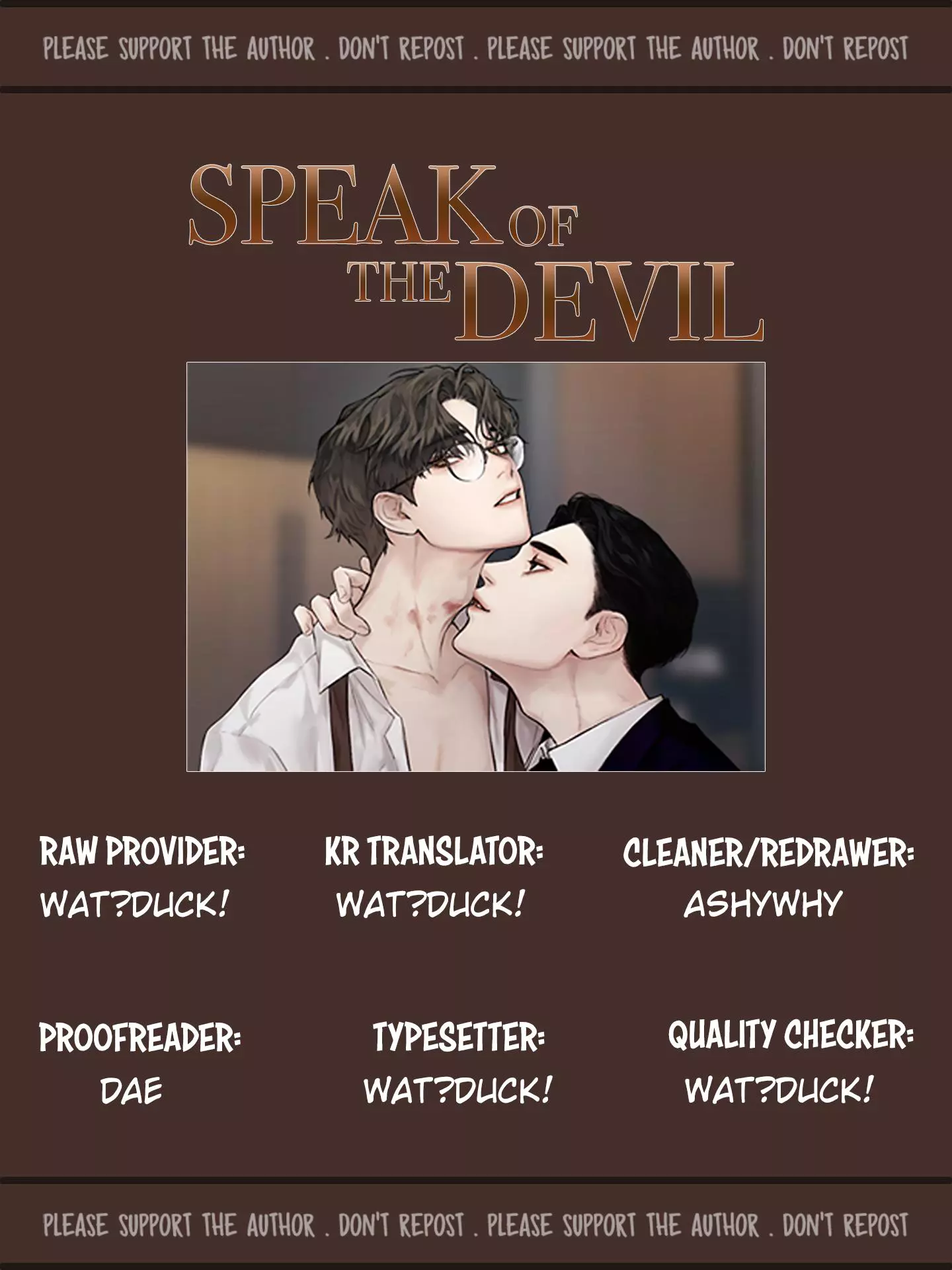 Speak Of The Devil - Chapter 32 Page 1