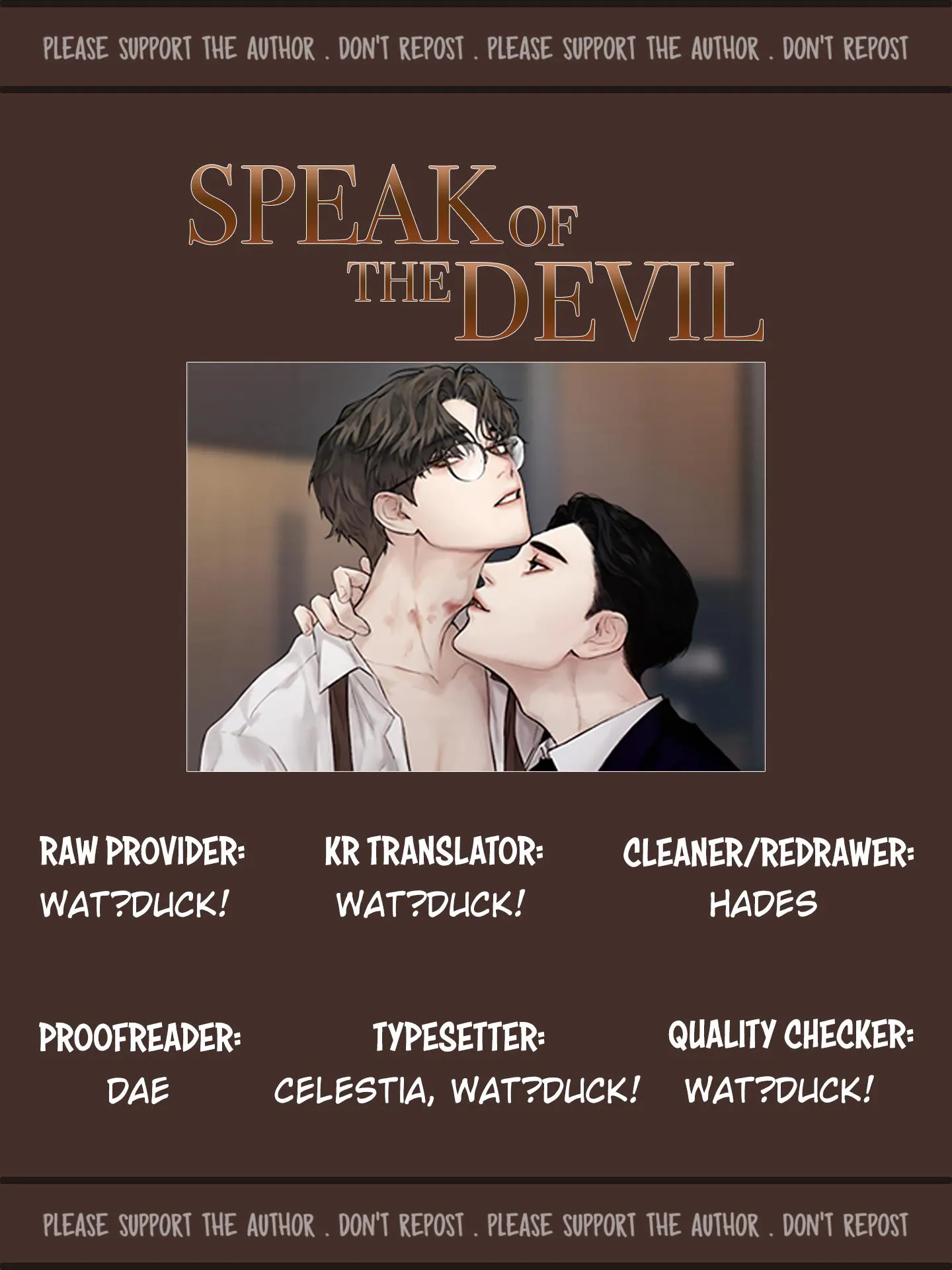 Speak Of The Devil - Chapter 38 Page 1