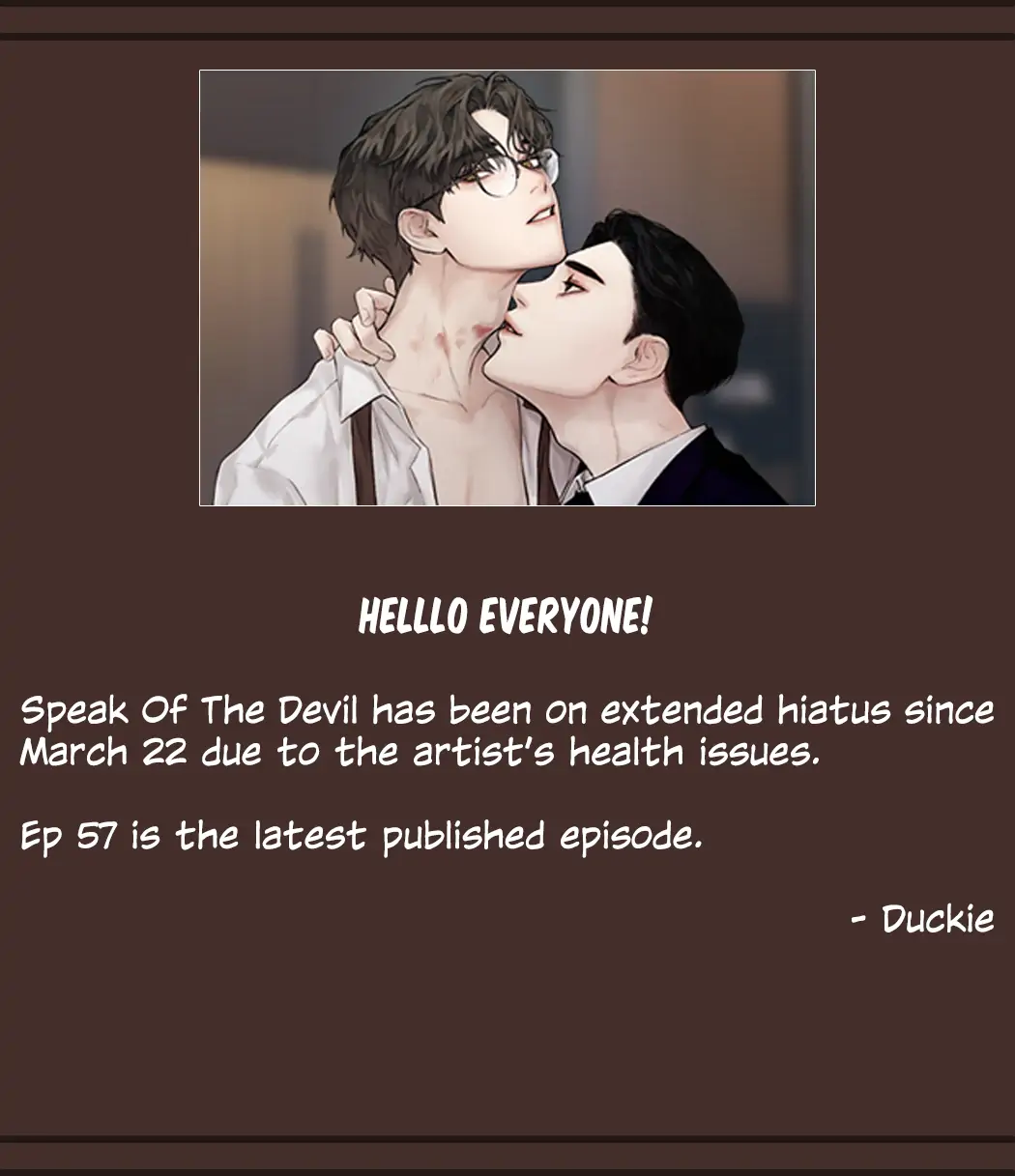Speak Of The Devil - Chapter 58 Page 1