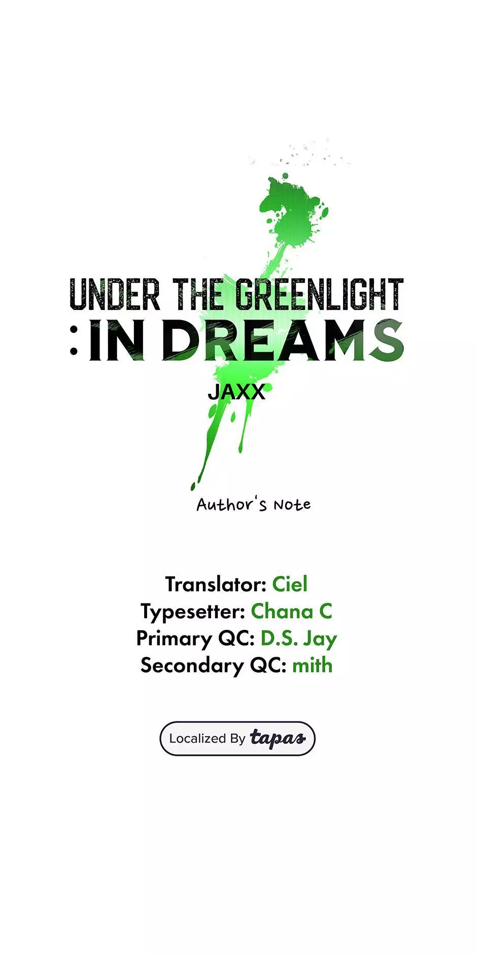 Under The Green Light - Chapter 78.5 Page 1