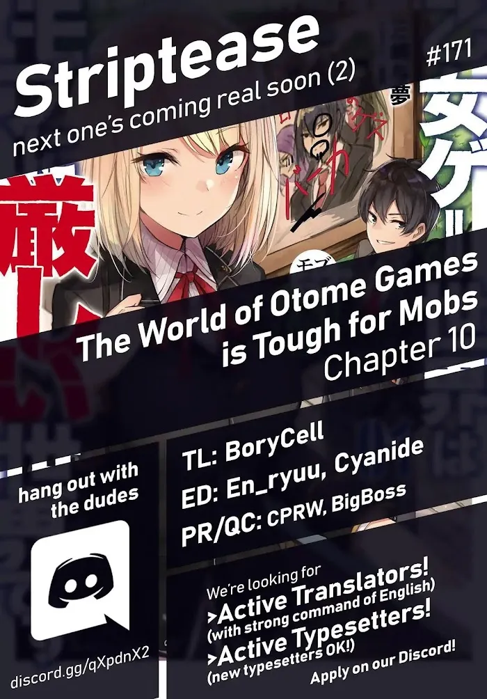 The World Of Otome Games Is Tough For Mobs - Chapter 10 Page 1