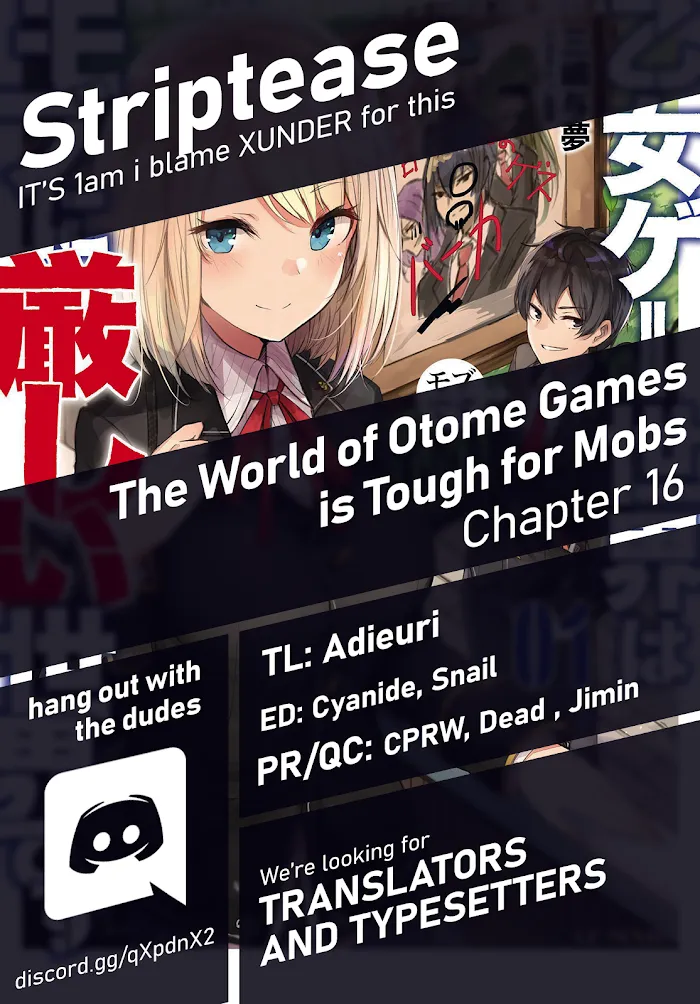 The World Of Otome Games Is Tough For Mobs - Chapter 16 Page 1
